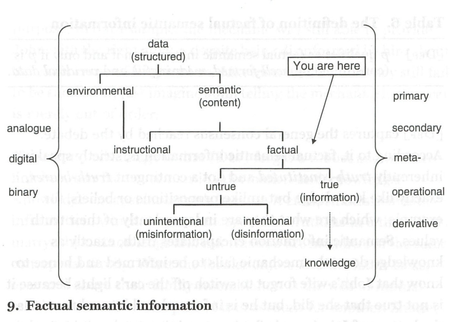 Factual semantic information