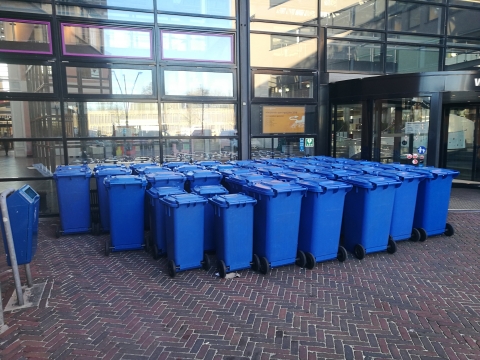 Veel blauwe kliko's