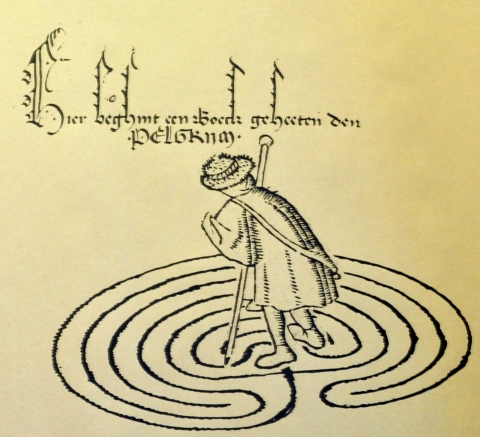 Pelgrim in het labyrinth