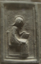 Tegel in het kasteel van Diósgyőr (Miskolc, HU)